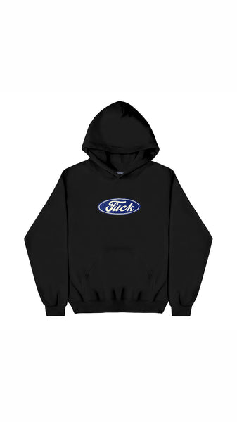 FUCK OVAL EMBLEM HOODIE