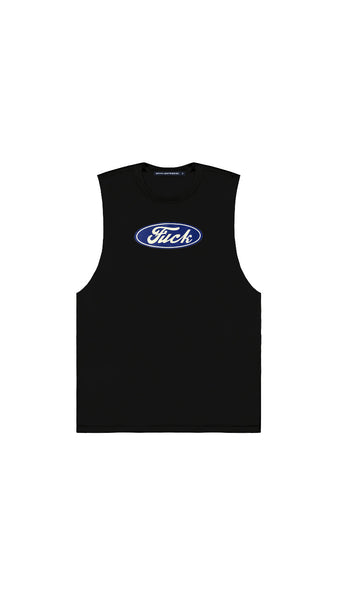 FUCK OVAL EMBLEM MUSCLE TEE