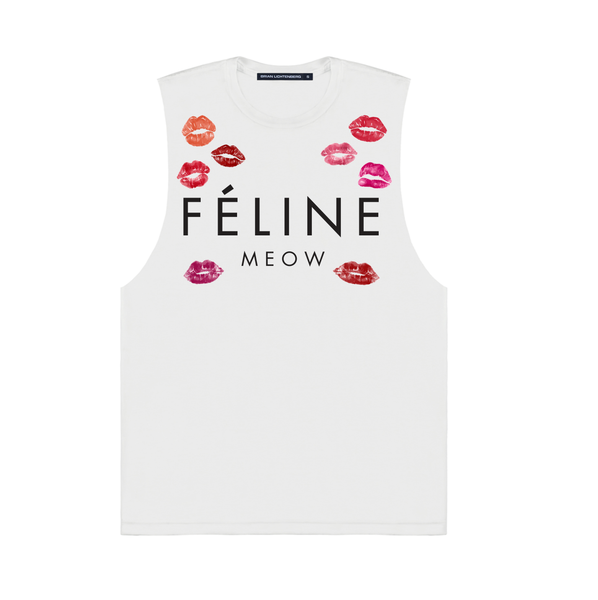 FELINE KISS MUSCLE TEE