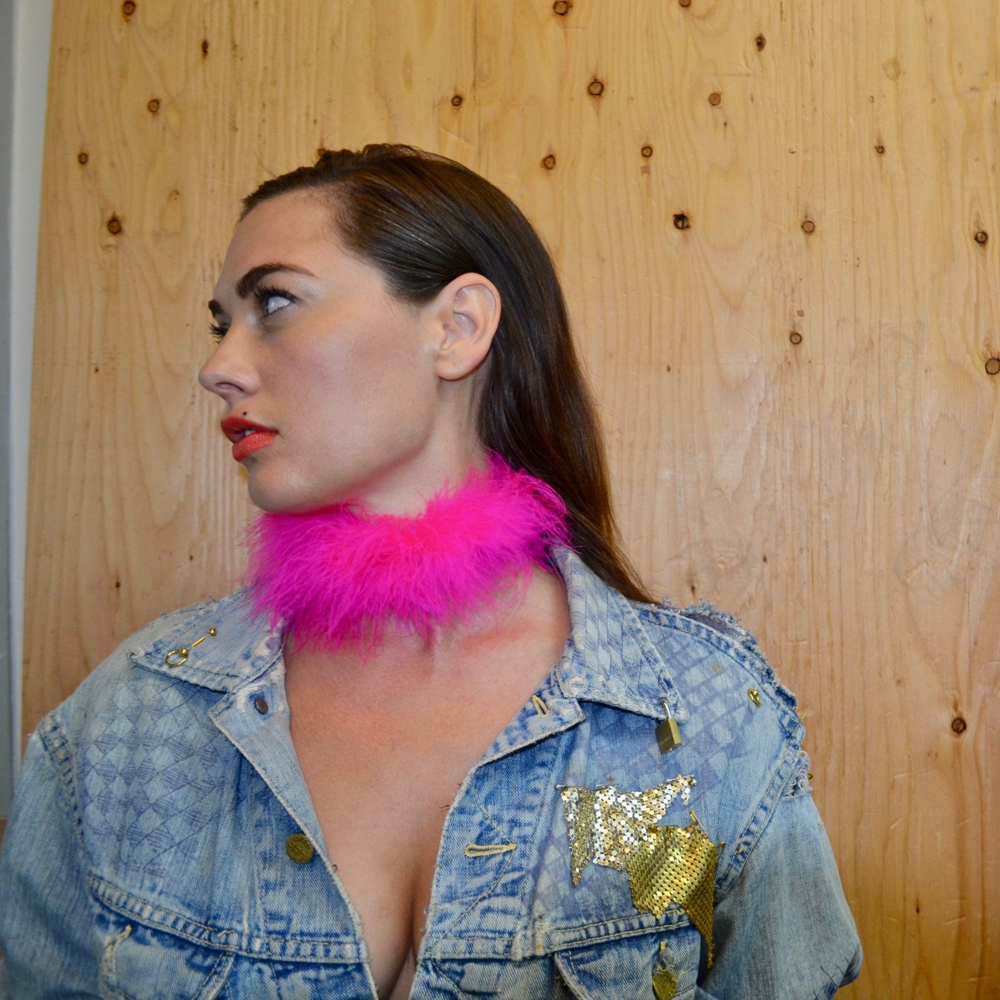 MARABOU FEATHER CHOKER